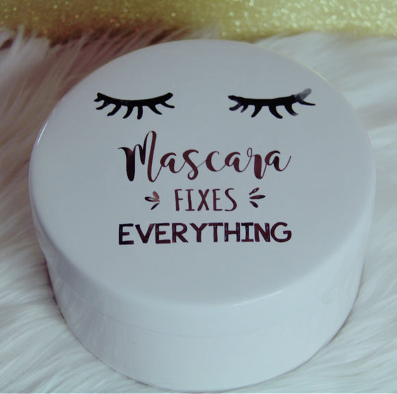 Mascara eyelashes trinket jewelry box