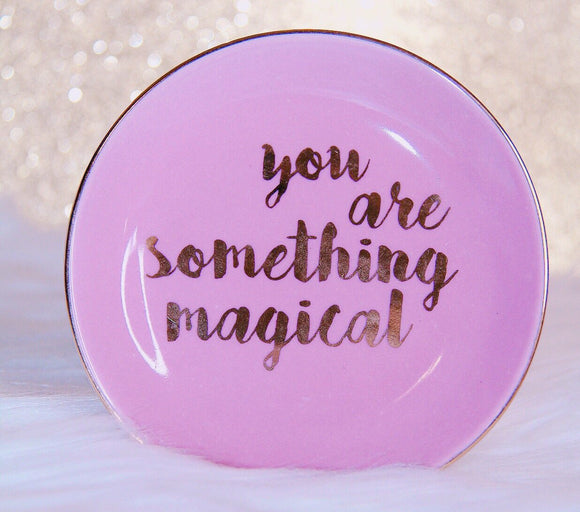 Pink magical trinket tray jewelry dish
