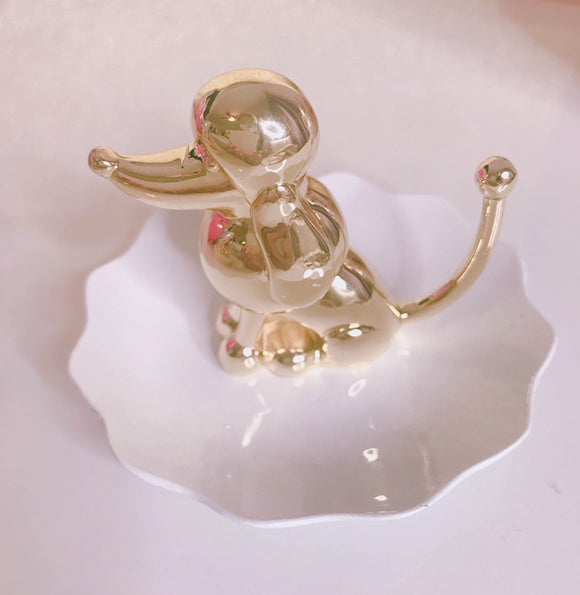 Poodle jewelry dish