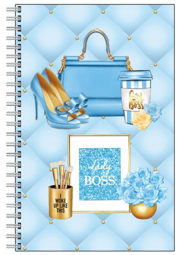 Boss Lady in Blue notebook