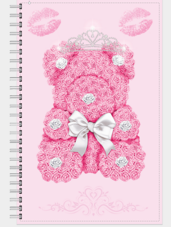 Teddy Bear Rose notebook
