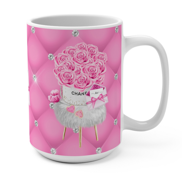Exotic Pink Roses Mug