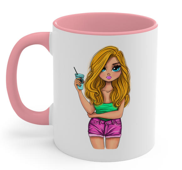 Coffee Blonde girl mug