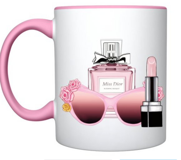 Dior glam girl mug