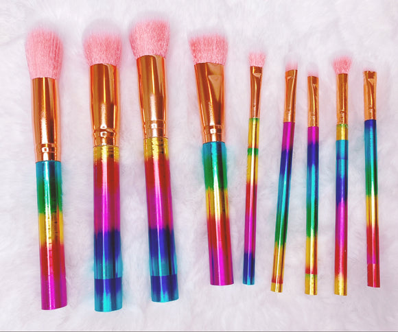 Rainbow brush set