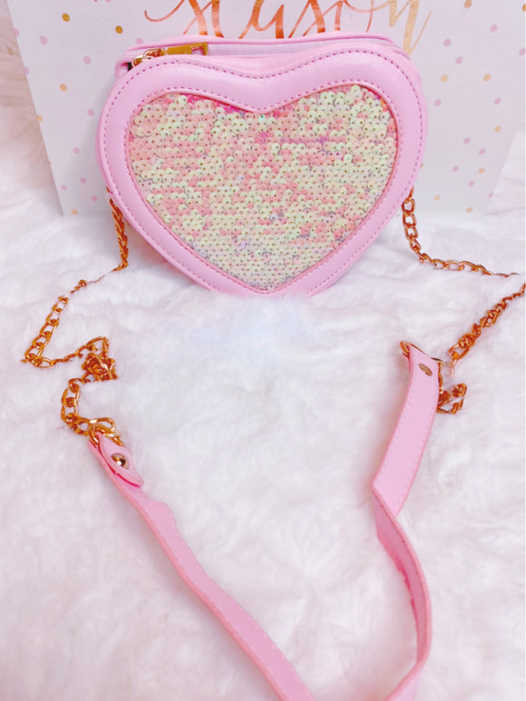 Barbie heart purse